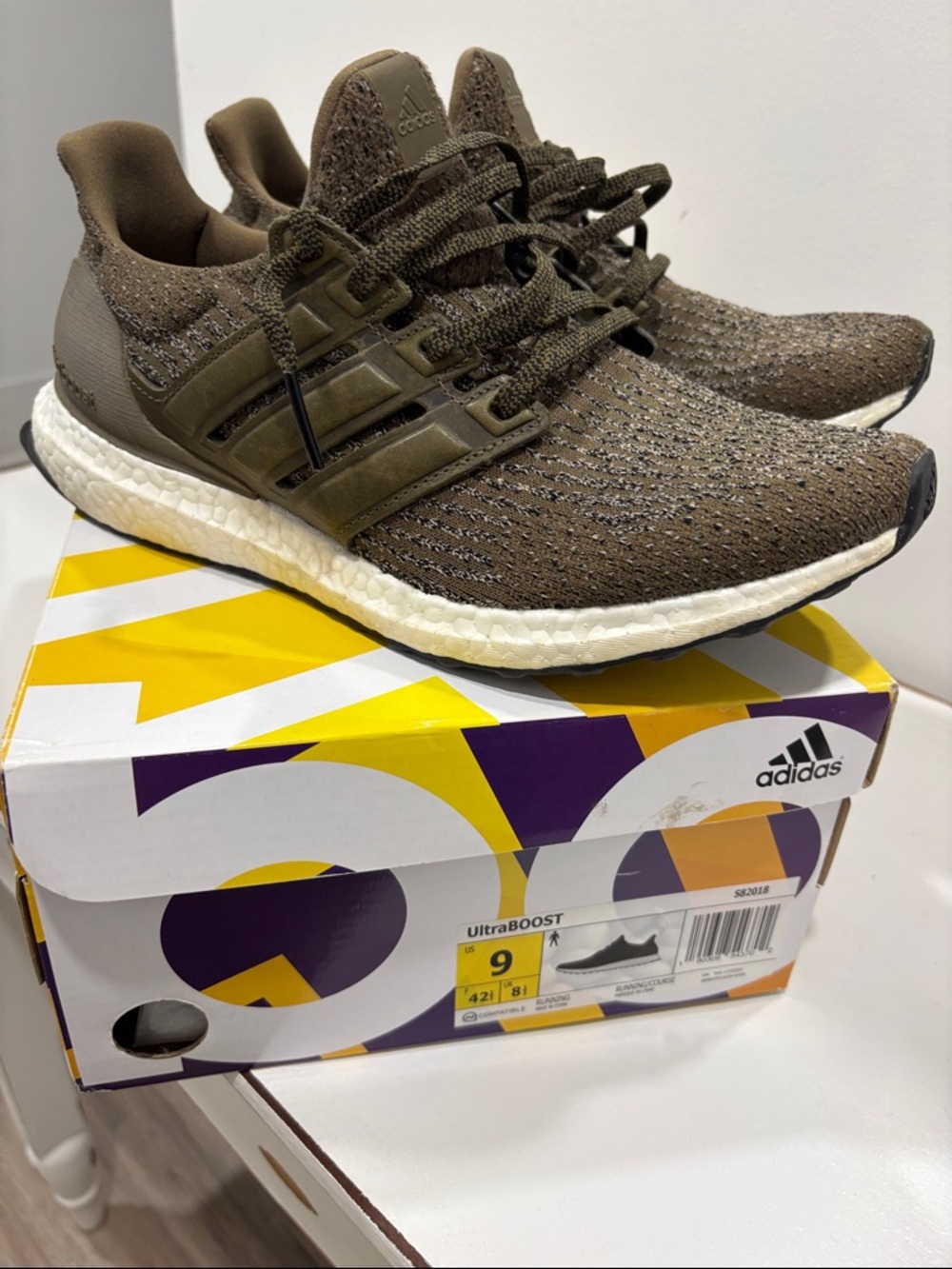 adidas UltraBOOST Sneakers in Olive